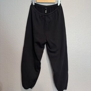 Skims Classic Fleece Jogger Sweatpants Mens Medium Black Loungewear Drawstring